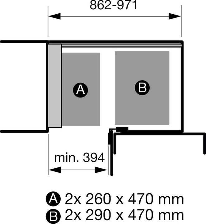Produktbild Peka Metall Einhängetablar-Set Arena Style 450 (1 Stk.)
