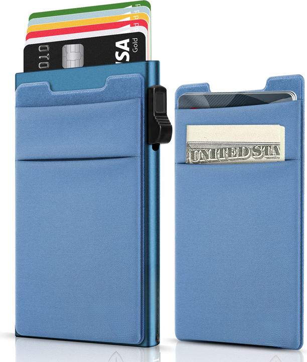 Only-Bags.Store Minimalistische Brieftasche-RFID-Schutz-Kartenhalter-Pop-up-Brieftasche-Schlanker