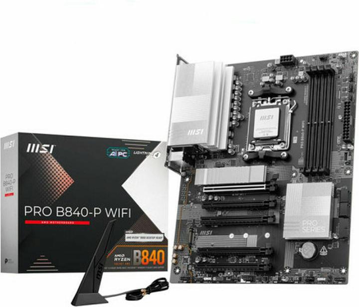 Image du produit MSI PRO B840-P WIFI (AM5, AMD B840, ATX)