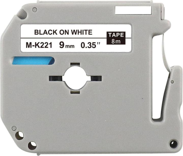Produktbild Hermex Alternatives Etikettenband zu Brother M-K221BZ Beschriftungsband (0.90 cm, Schwarz, Weiss)