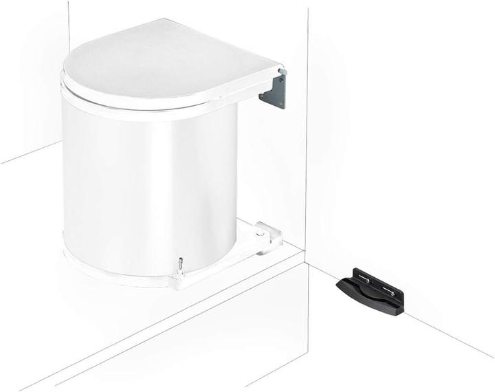 Image du produit Wesco Les poubelles rondes encastrables 13 litres blanc (13 l)