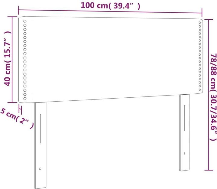 Image du produit vidaXL Kopfteil (100 x 5 x 88 cm)