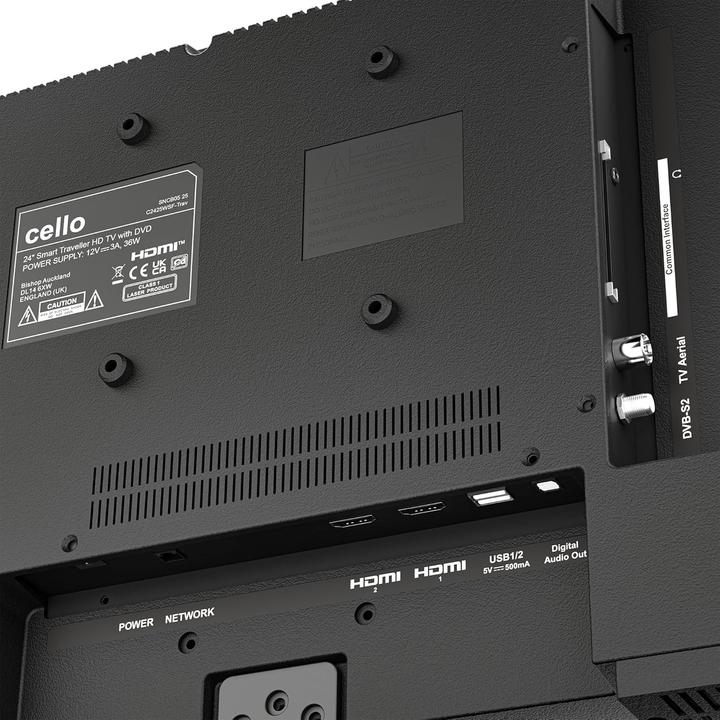 Productafbeelding Cello Smart/DVD-Kombination mit WebOS, Triple-Tuner und Bluetooth für Camping und Reisen (DVD-speler)