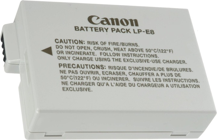 Actual product image Canon LP-E8 battery for EOS 550D (Rechargeable battery)