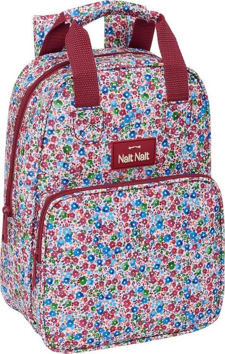 Immagine prodotto Nait Nait Zaino scuola Flores coimbra burdeos bordeaux rosso 20 x 28 x 8 cm