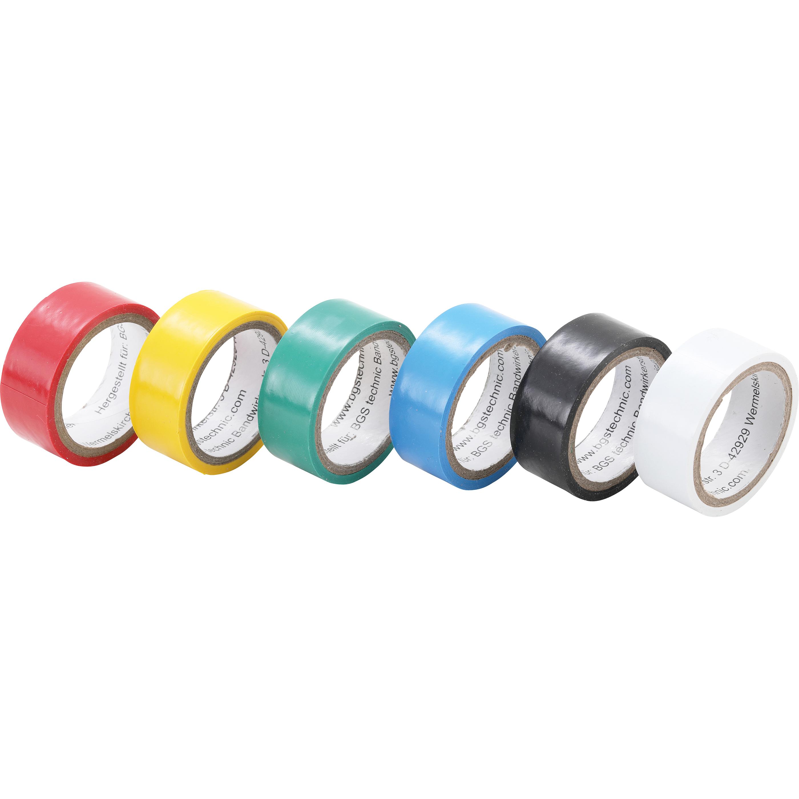 BGS, Klebeband, COLOR Multi-Klebeband Set 19 x 3,5 m 6-tlg. (19 mm)