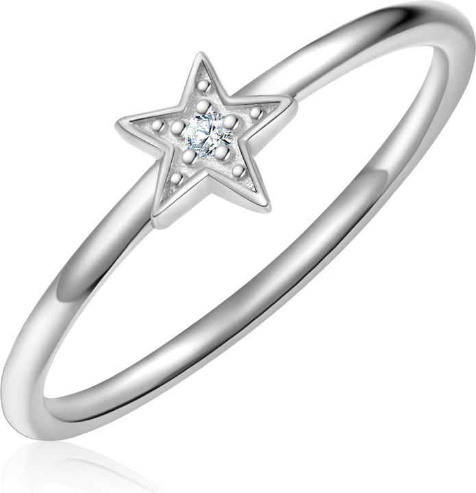 Immagine prodotto Glanzstücke München Anello da donna con stella in argento - 34612 (56, 925 Argento)