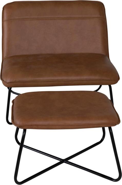 Produktbild Endorphin X-Loungesessel mit Hocker, braun