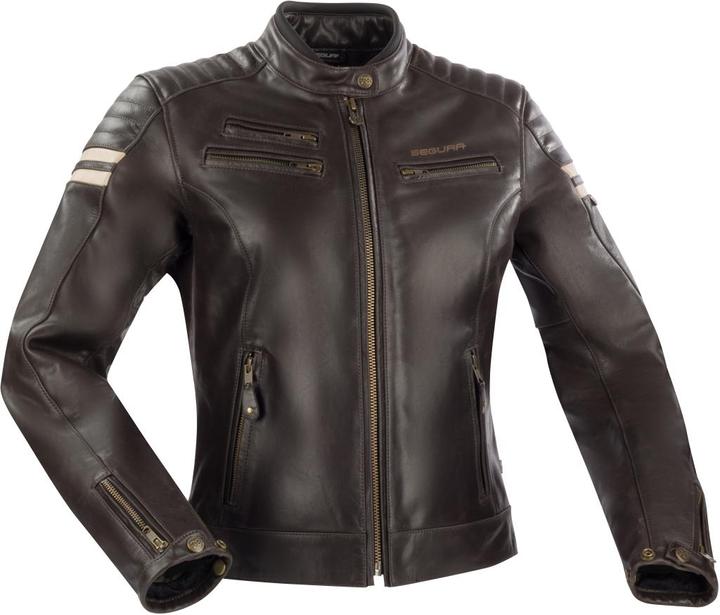 Produktbild Segura FUNKY Damenlederjacke braun-beige 42-T3 (Damen, 42)