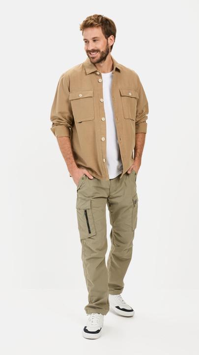 Image du produit Camel Active Overshirt aus Leinen-Baumwoll-Mix (M)