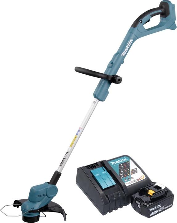 Produktbild Makita DUR 193 RT1 Akku Rasentrimmer 18 V 260 mm + 1x Akku 5,0 Ah + LadegerÃ¤t (Trimmfaden)