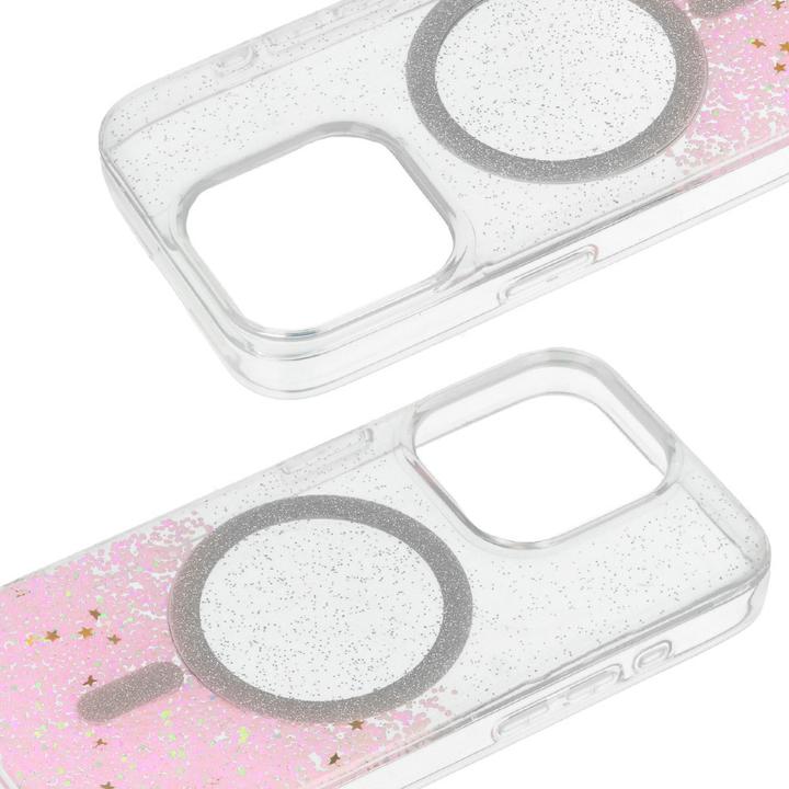 Actual product image Tel Protect Moonlite MagSafe-Hülle für iPhone 13 Pro Max, rosa transparent. (Apple iPhone 13 Pro Max)