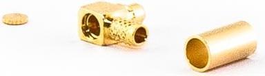 Produktbild Varia RP-MMCX-Stecker gewinkelt 90° für RG316 Kabel, Crimp Version