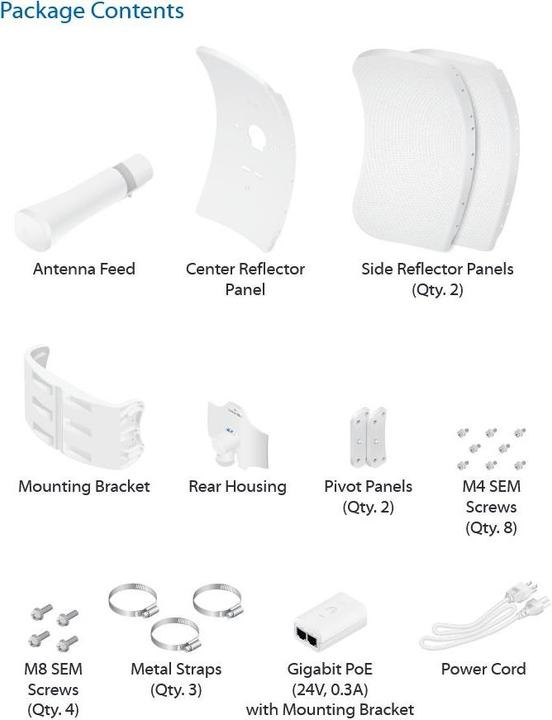 Actual product image Ubiquiti airMAX LiteBeam 5AC Long-Range (866 Mbit/s)