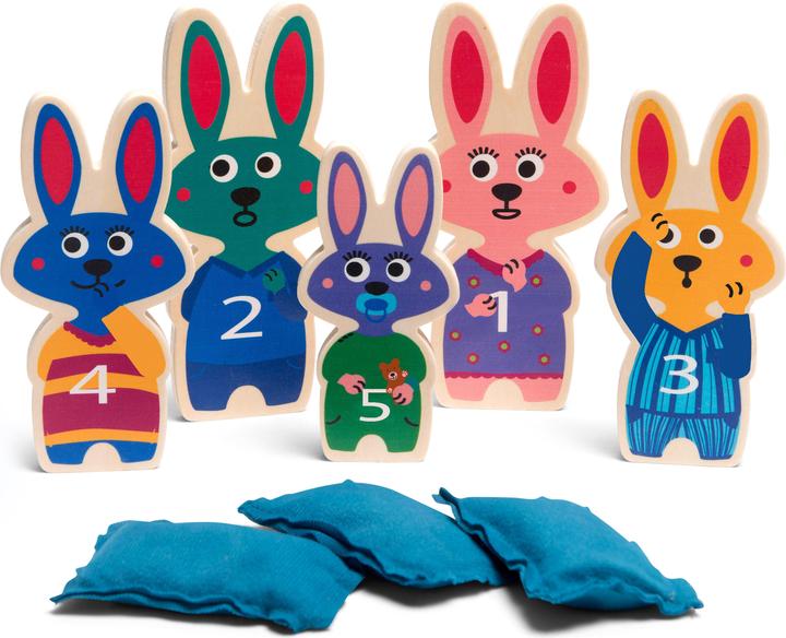 Actual product image BS Throwing game rabbits (1 - 3 Players)