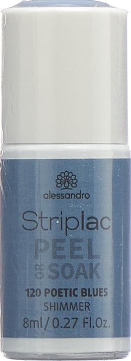 Produktbild Alessandro Striplac Peel or Soak Poetic Blues 8 ml (Poetic Blues, Abziehbarer Nagellack)