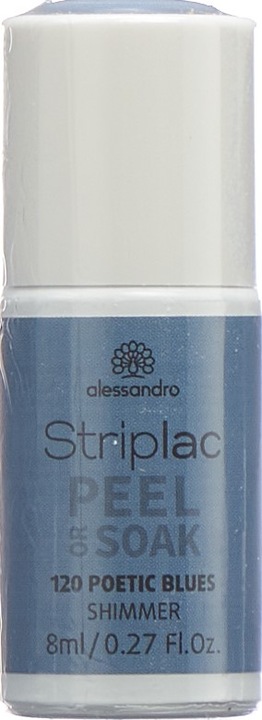 Immagine prodotto Alessandro Striplac Peel o Soak Poetic Blues 8 ml (Blues poetico, Smalto pelabile)