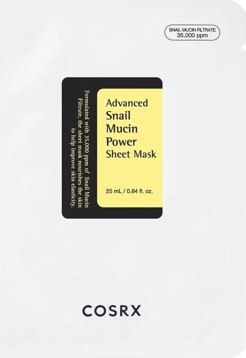 Image du produit Cosrx Masque à la feuille de mucine d'escargot - Korean Skincare
