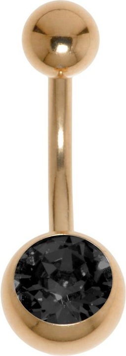 Produktbild Bijouteria Bauchpiercing (Premium Kristall, PVD Beschichtung (goldfarbig), Chirurgenstahl 316L)