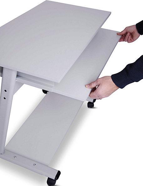 Actual product image Rocada Work table Zeta RD 9100 3levels light grey (80 x 50 x 79 cm)