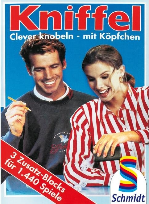 Produktbild Schmidt Spiele SSP49039 - Kniffelblock - 3 Stück für 1440 Spiele, 2-8 Spieler, ab 8 Jahren (DE-Ausgabe) (Deutsch)