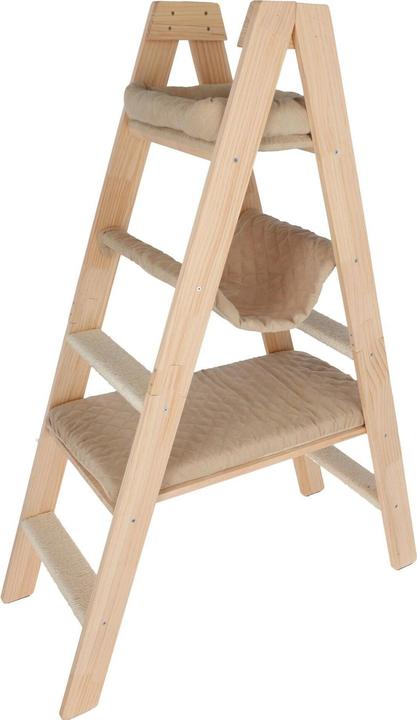 Produktbild Kerbl Kratzbaum Ladder für Katzen (134 cm, Beige, Braun, Wood colour)