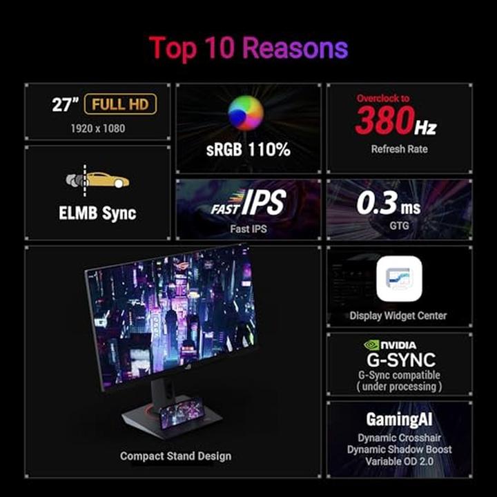 Actual product image ASUS ROG Strix XG279CNS (1920 x 1080 pixels, 27")