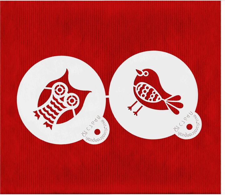 Actual product image Designer Stencils Owl & Bird Stencils