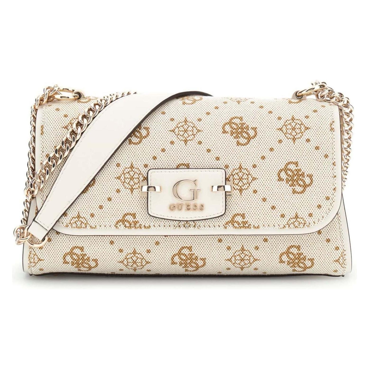 Guess, Damen, Handtasche, Neda Convertible Xbody Flap Bag, Beige