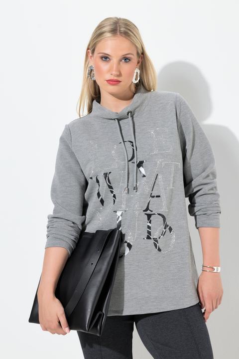 Produktbild Ulla Popken Sweatshirt, Ziersteine, U-Boot-Ausschnitt, Langarm (58)