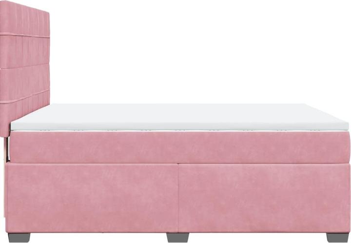 Produktbild vidaXL Bo x springbett mit Matratze 140 x 200 cm Samt (140 x 200 cm)