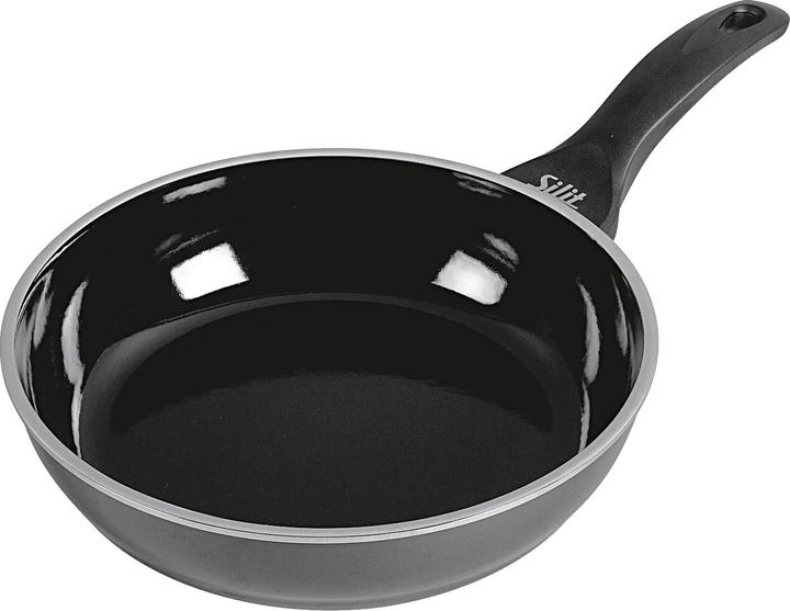 Produktbild Silit Antihaft Pfanne Bratpfanne hoch 24cm Professionell Induktion Silargan (24 cm, Bratpfanne, Edelstahl)
