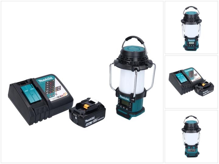 Actual product image Makita DMR 055 RT1 Cordless Radio FM 360° 18 V + 1x Battery 5.0Ah + Charger (FM, AM)