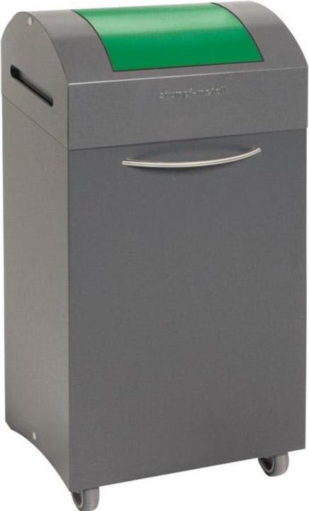 kaiserkraft Wertstoffsammler aus Stahlblech, flammverlöschend (60 l)