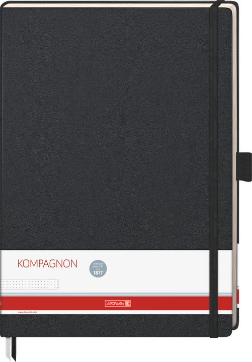 Produktbild Brunnen Notizbuch KOMPAGNON A4 punktraster, schwarz Hardcover 192 Seiten (A4, Gepunktet, Harter Einband)
