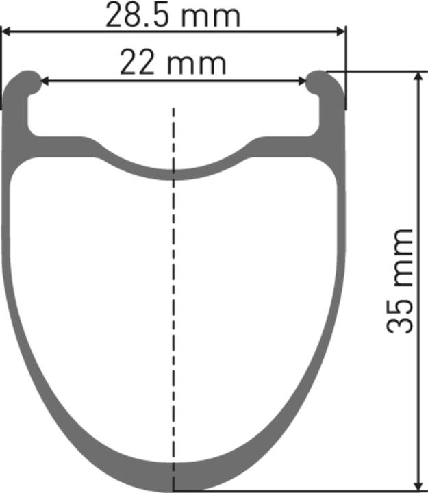 Produktbild DT Swiss DT ERC 1400 DICUT Laufrad 700c CL 35 100/12 WTS (Vorderrad, 28")