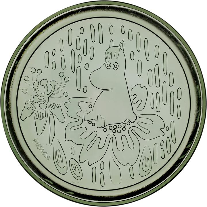 Moomin Ø 17 cm - Glass - Pine Green