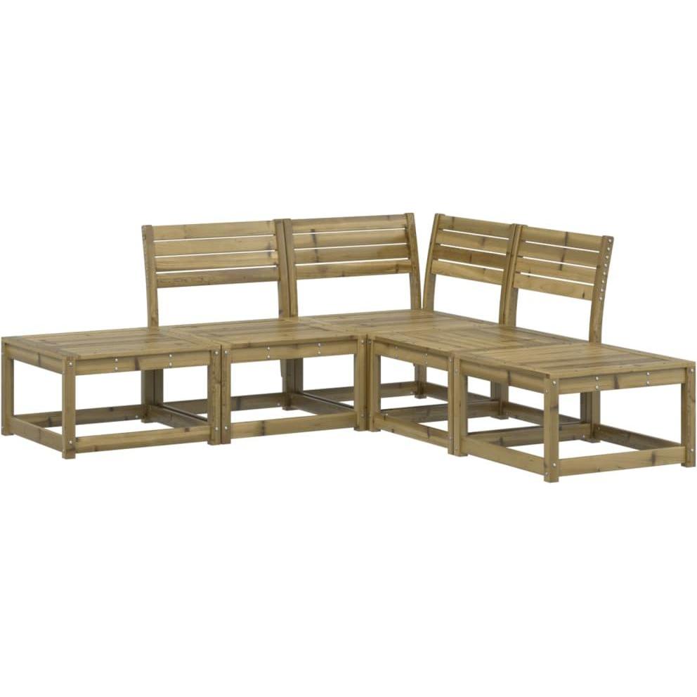 VidaXL, Gartenlounge, 5-tlg. Garten-Sofagarnitur Imprägniert