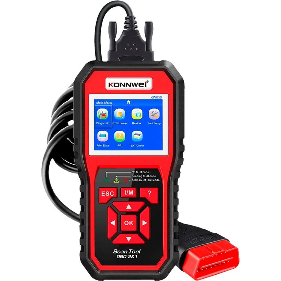 Konnwei, Diagnosi + Tuning, Misuratore diagnostico, scanner KW850 OBD2
