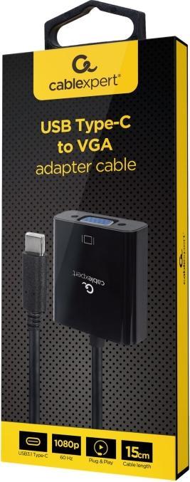 Actual product image Gembird USB Type-C to (VGA, 15 cm)