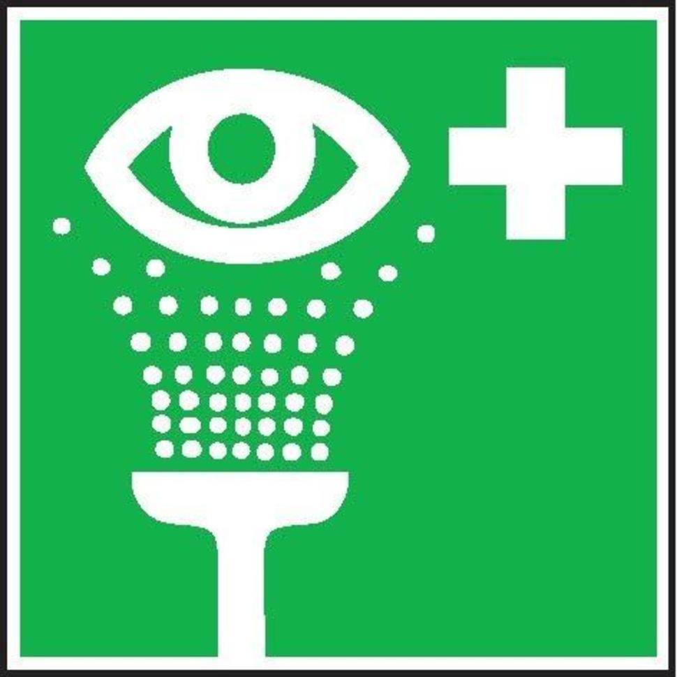 SafetyMarking, Sicherheitskennzeichnung, ErsteHilfeSchild Augenspüleinrichtung