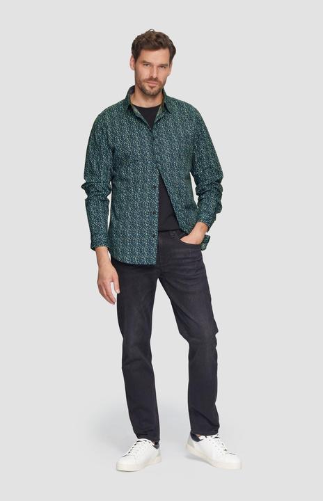 Actual product image S.Oliver Hemd Slim Fit: Gemustertes Hemd mit Kentkragen (3XL)