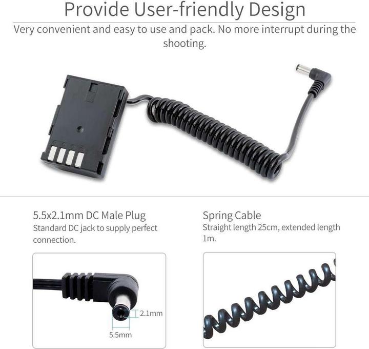 Image du produit Feelworld FZ100 batterie fictive A7III à DC (Coupleur DC)