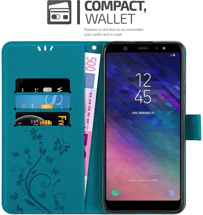 Produktbild Cadorabo Flower Book Cover (Samsung Galaxy A6+)