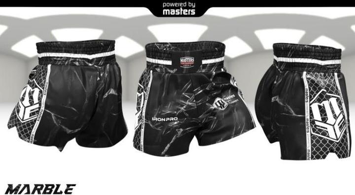 Actual product image Masters ST-MARBLE training shorts black