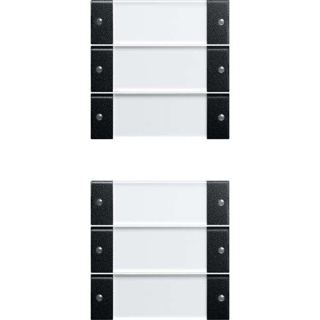 Gira, Zubehör Schalterprogramm, Wippenset 6f (3+3) BSF System 55 2136005