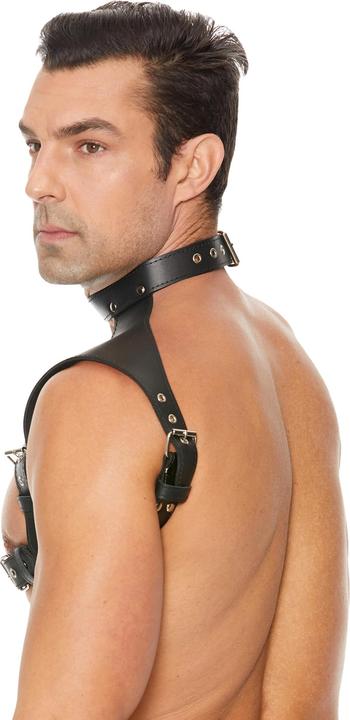 Produktbild Ouch! Men Harness with Neck Collar - One Size (One Size)