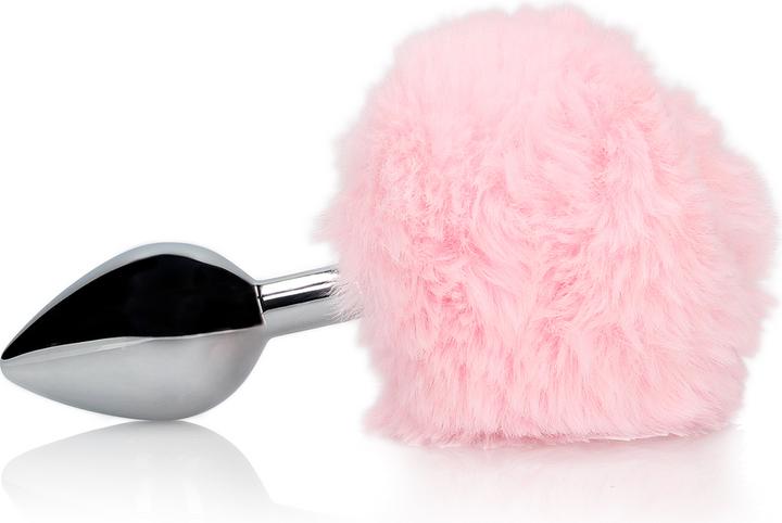 Actual product image Ouch! Bunny Tail with Metal Butt Plug