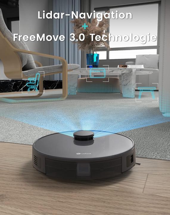 Produktbild Saug-Wischroboter mit 4000Pa und Mapping-Funktion (4000 Pa, Wischtuch)