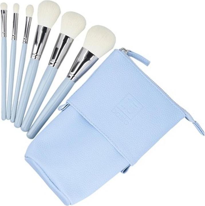 Image du produit Ilu Basic Set 6 Brosses de maquillage avec sac bleu (Set)